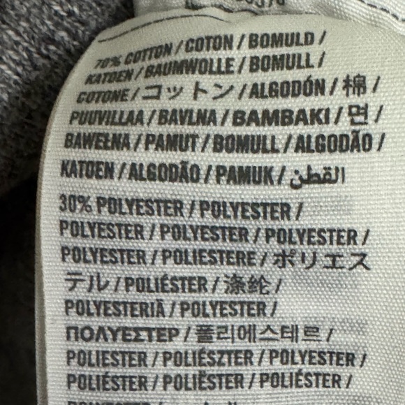 Abercrombie & Fitch Muscle Gray and Blue Hooded Sweatshirt - Picture 7 of 11